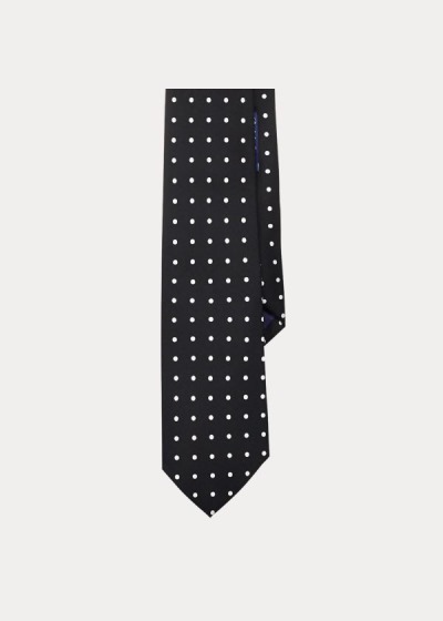 Ralph Lauren Polka-Dot Silk Satin Slips Herre Danmark (GYLMT4105)